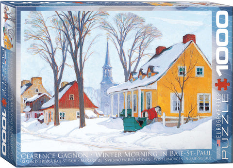 EuroGraphics Winter Morning in Baie-St-Paul 1000 pcs Puzzle