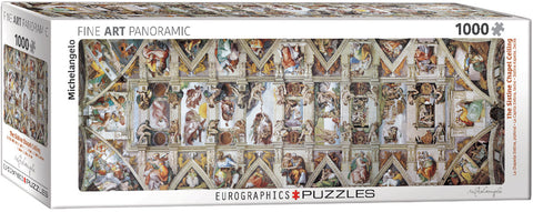 The Sistine Chapel Ceiling - 1000 pcs Panoramic Puzzle