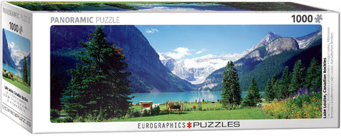 Lake Louise Canadian Rockies - 1000 pcs Panoramic Puzzle