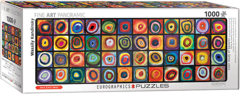 Color Study of Squares (Expanded from original) - 1000 pcs Panoramic Puzzle
