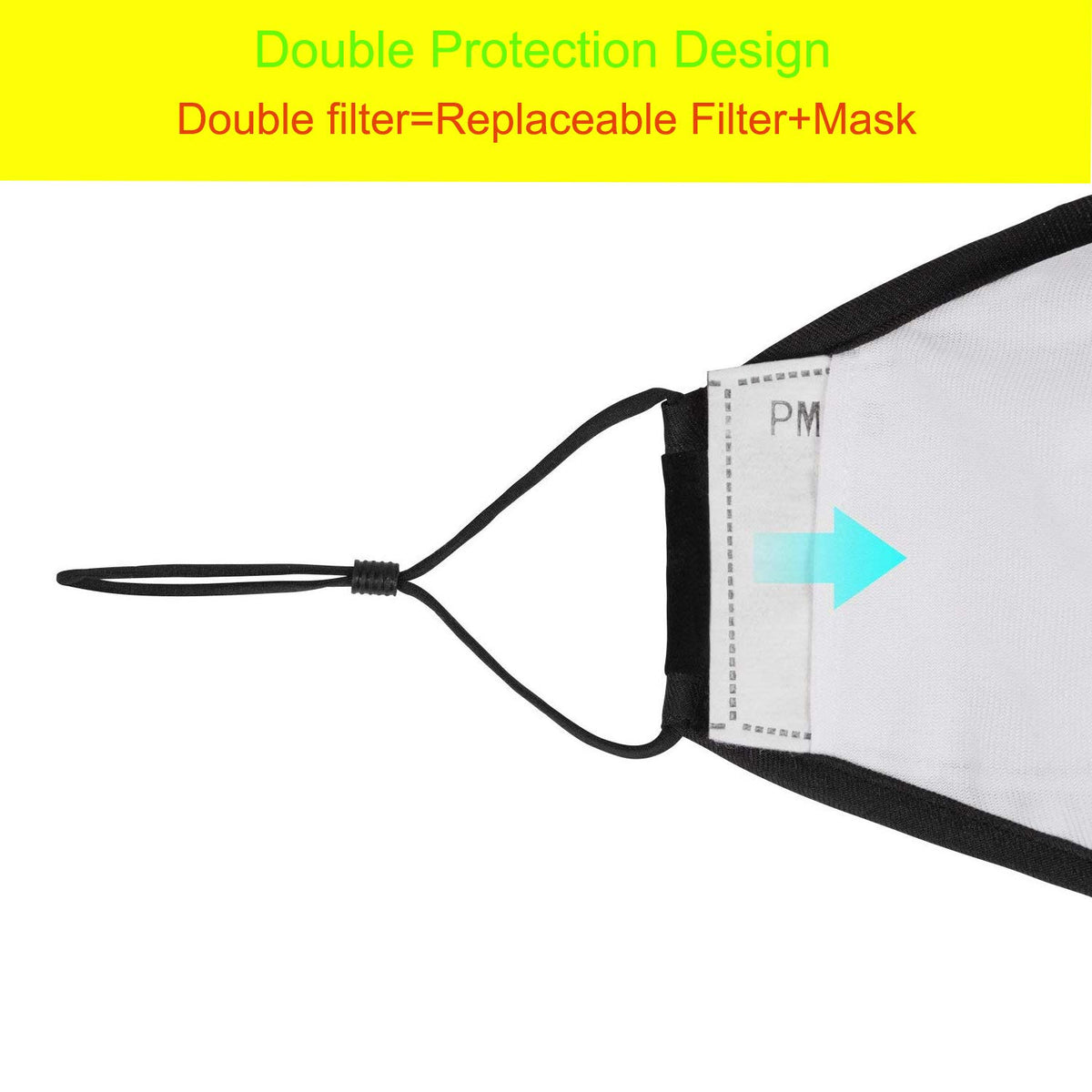 MASK REPLACEMENT PM2.5 FILTER (2 PACK) DOES NOT INCLUDE THE MASK