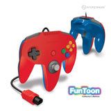 CONTROLLER N64 PREMIUM COLL FUNTOON ED (HYPERKIN) HERO RED/BLUE