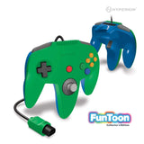 CONTROLLER N64 PREMIUM COLL FUNTOON ED (HYPERKIN) HERO GREEN/BLUE