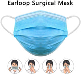 MASK 3 LAYER WITH ELASTIC EAR LOOP (BFE 95+) PACK 100 (ONLY 49.99$)