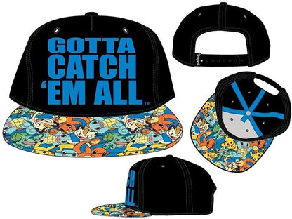 Nintendo Pokemon Gotta Catch 'Em All Snapback Baseball Hat Adjustable Cap Adult Licensed