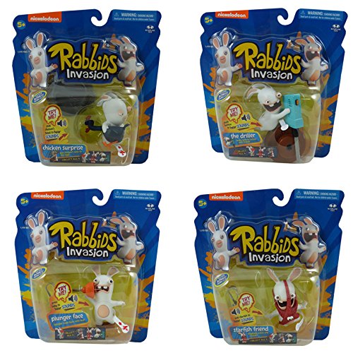 Figurine McFarlane Raving Rabbids Sound & Action Figures Series 1 - Set of 4