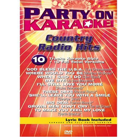 Party on Karaoke! // Country Radio Hits / 10 Karaoke Tracks / 10 Full Vocal Version [DVD]