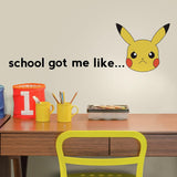 RoomMates Pokemon Pikachu Faces Peel And Stick Wall Decals RMK3598SCS