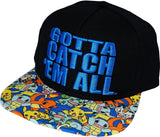 Nintendo Pokemon Gotta Catch 'Em All Snapback Baseball Hat Adjustable Cap Adult Licensed