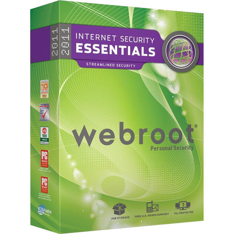 Webroot Software Inc Internet Security Essentials 3-User