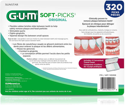 GUM Soft-Picks Original Dental Picks, 320 Count
