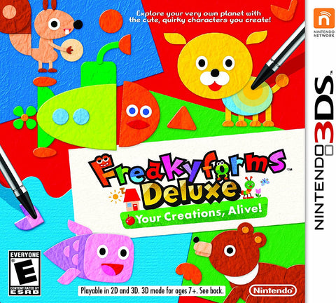 Nintendo 3DS Freakyforms Deluxe Your Creations Alive Video Game T797