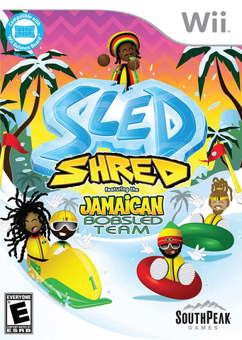 Wii Sled Shred Featuring Jamaican Bobsled Team Video Game T796