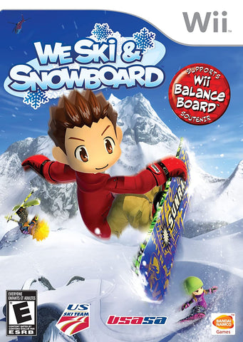 Wii We Ski & Snowboard Video Game Nintendo T797