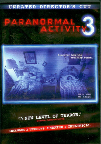 Paranormal Activity 3: Unrated Director's Cut [DVD]