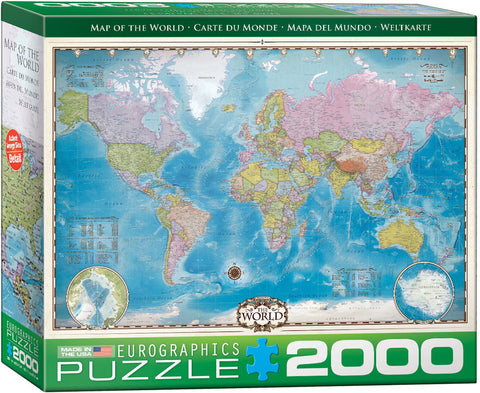 Map of the World - 2000 pcs Puzzle
