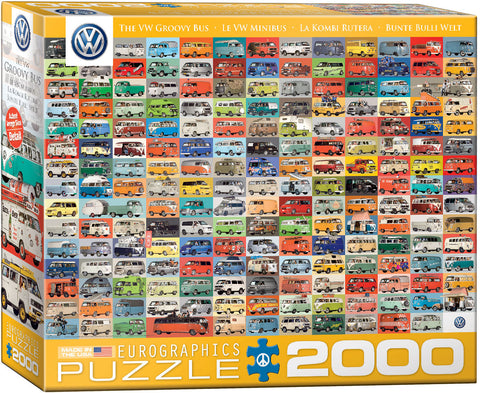 The VW Groovy Bus - 2000 pcs Puzzle