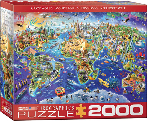 EuroGraphics Crazy World - 2000 pcs Puzzle