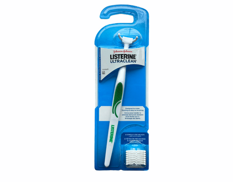 Listerine Ultra clean Access Flosser 8 Single Use Heads Included