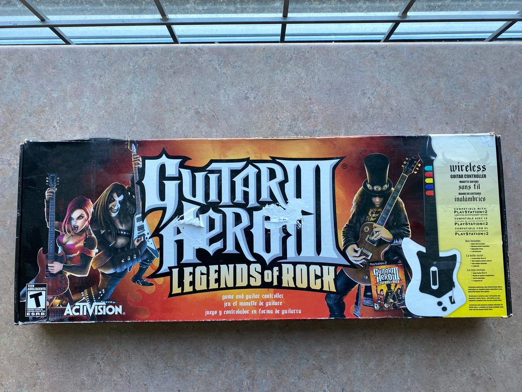 PS2 Guitar Hero 3 Legends Of Rock Bundle White With Game Just4Games