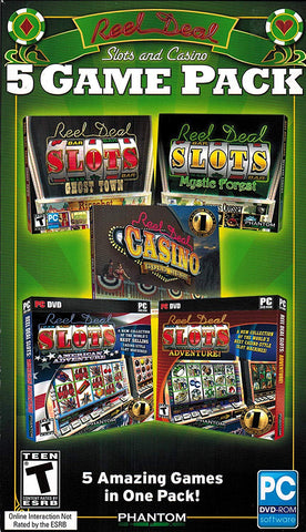 Reel Deal Slots and Casino 5 Game Pack – Just4Games