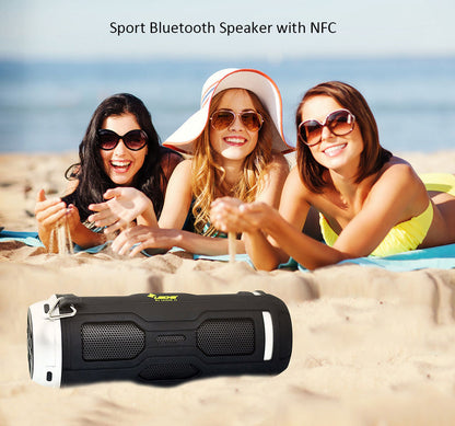 SPEAKER BLUETOOTH OUTDOOR W/NFC SPLASHPROOF (LEICKE) (BLACK)
