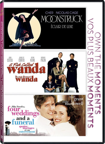 Four Weddings And A Funeral + Fish Called Wanda + Moonstruck DVD [dvd] [2012]
