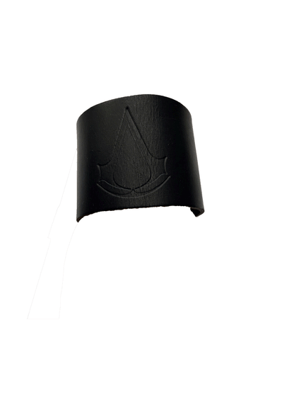 ASSASSIN'S CREED LEATHER WRISTBAND OFFICIAL UBISOFT - BLACK