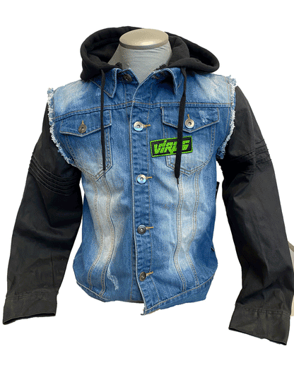 WATCH DOGS T-BONE REPLICA JEAN JACKET HOODIE - Medium