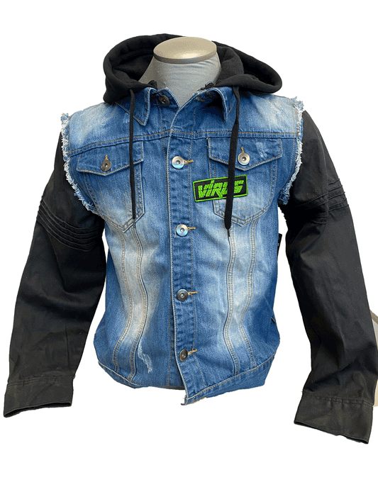 WATCH DOGS T-BONE REPLICA JEAN JACKET HOODIE - Medium