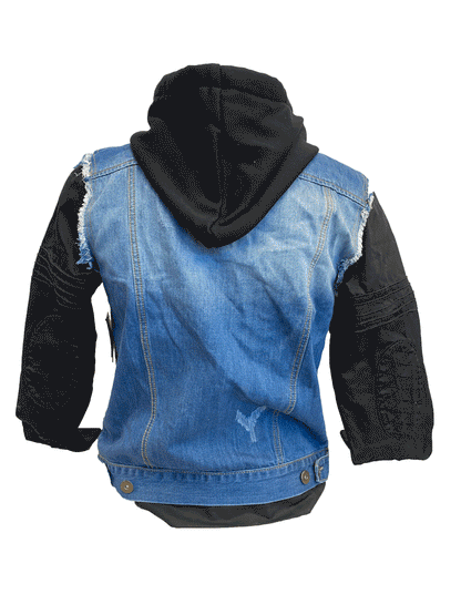 WATCH DOGS T-BONE REPLICA JEAN JACKET HOODIE - Medium