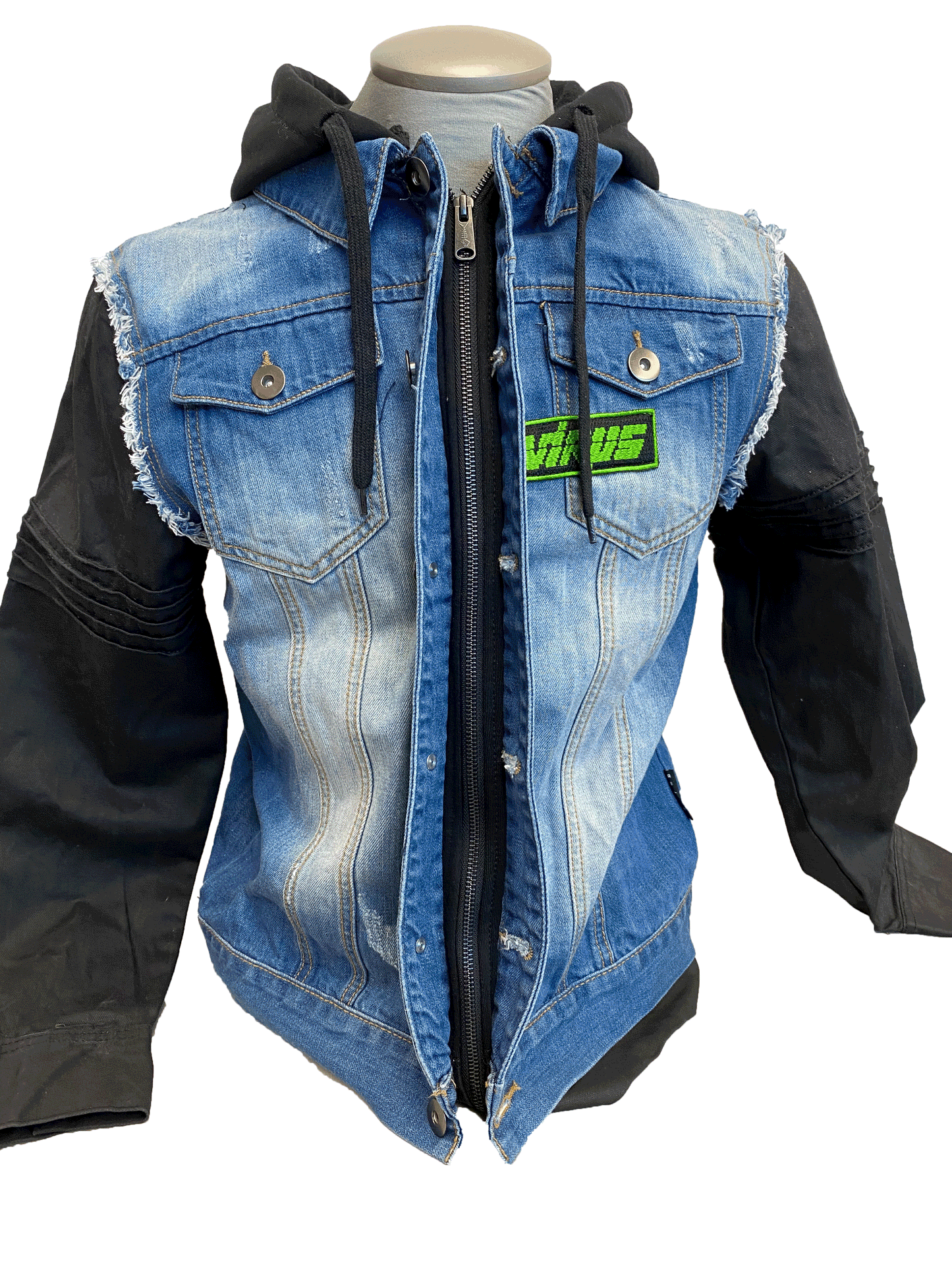 WATCH DOGS T-BONE REPLICA JEAN JACKET HOODIE - Medium