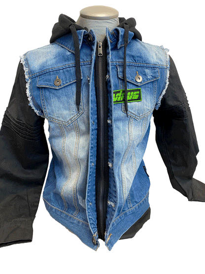 WATCH DOGS T-BONE REPLICA JEAN JACKET HOODIE - Medium
