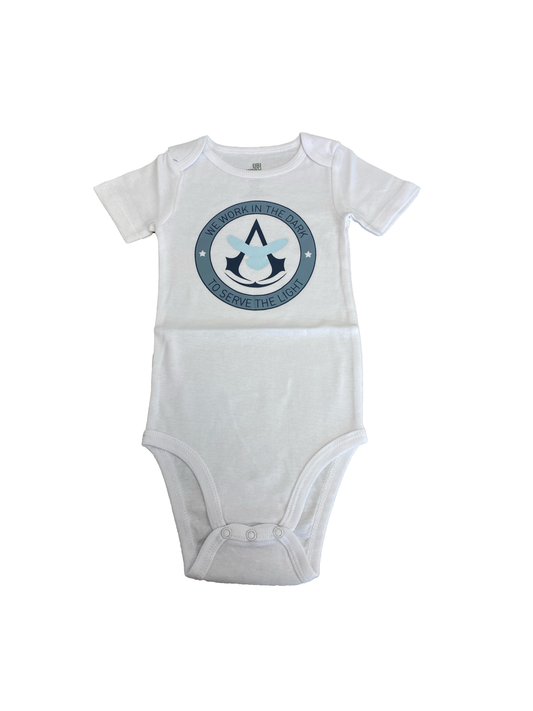 Baby Onesie Assassin's Creed Work In The Dark White Official Ubisoft