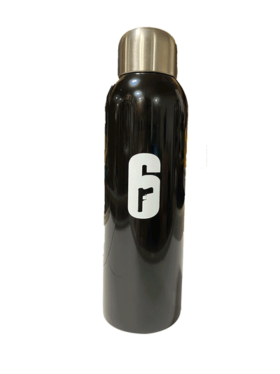 WATER BOTTLE RAINBOW SIX BLACK