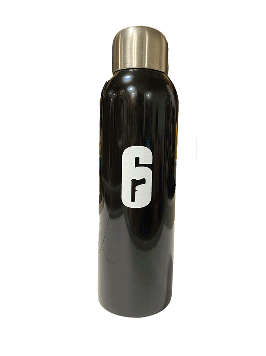 WATER BOTTLE RAINBOW SIX BLACK