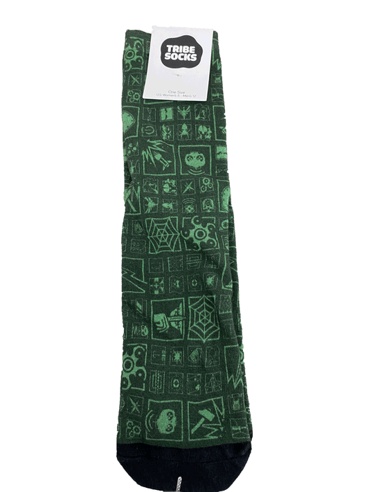 RAINBOW SIX GREEN PATTERNED SOCK