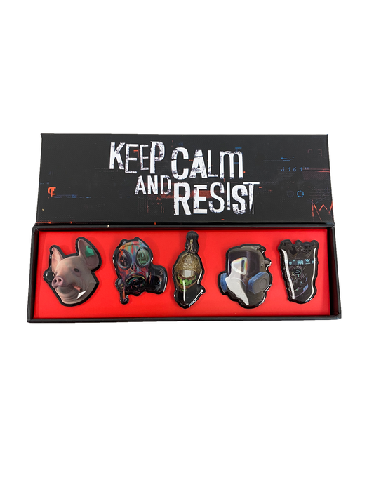 Pin Set Watch Dogs 3 Keep Calm And Resist Set of 5 Pin Official Ubisoft