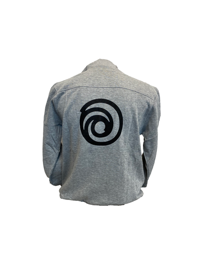 Ubisoft Hoodie Grey - Black Swirl Logo in back