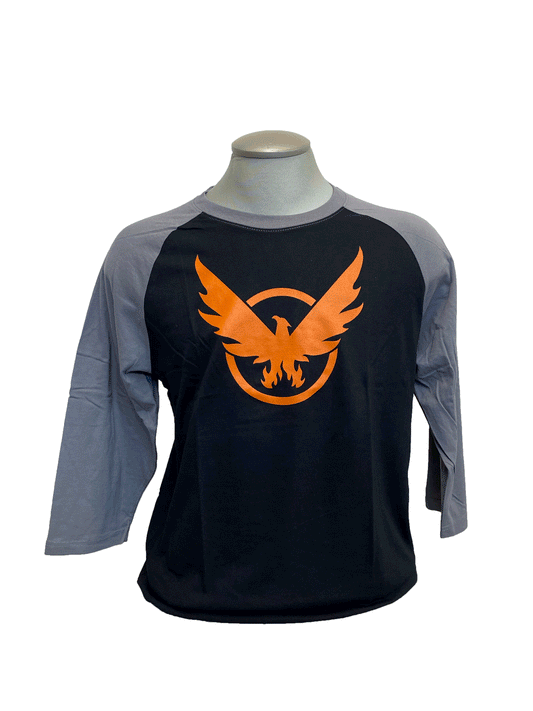 TOM CLANCYS DIVISION EAGLE BASEBALL TEE BLACK/GREY