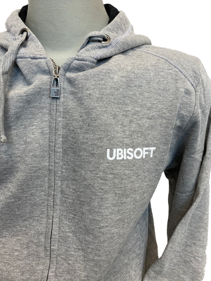 Hoodie Ubisoft Grey - White Swirl Logo in back