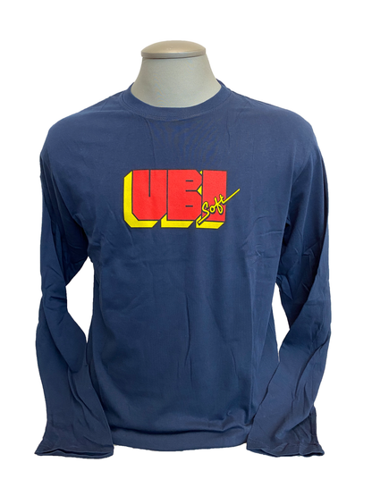 Shirt Ubisoft Retro Long Sleeve Navy Official Ubisoft