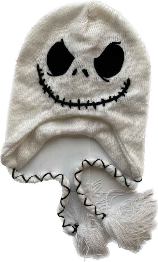 HAT TUQUE NIGHTMARE BEFORE CHRISTMAS LAPLANDER WHITE ONE SIZE