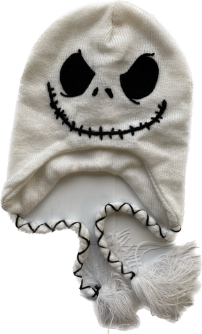 HAT TUQUE NIGHTMARE BEFORE CHRISTMAS LAPLANDER WHITE ONE SIZE