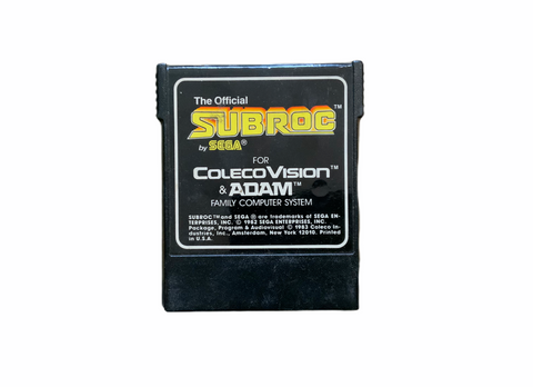 Colecovision Subroc Video Game Celeco Vintage Retro T831
