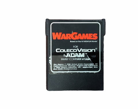 ColecoVision Wargames Video Game Cartridge Vintage Retro T831