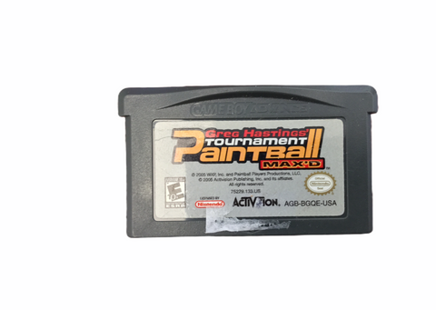 Gameboy Advance Greg Hastings Tournament Paintball Max'd Video Game T833
