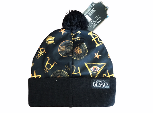 Fantastic Beasts Hat Black Pom One Size Fits All Tuque
