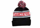 Daredevil Hat Black Pom One Size Fits All Tuque