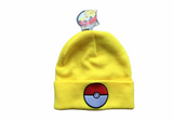 Pokemon Hat One Size Fits All Yellow Tuque Pokeball